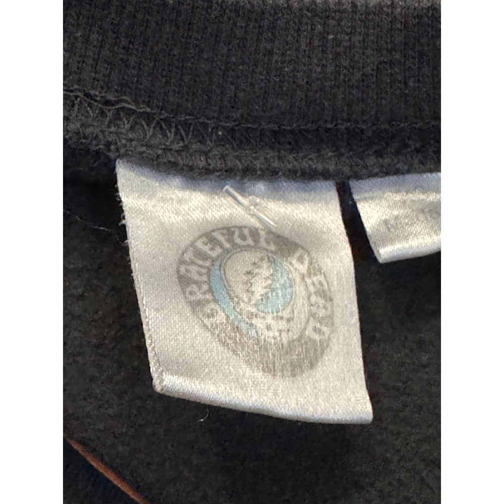 Grateful Dead vintage Bertha Skeleton Roses Graphic Sweatshirt Black Crewneck XS - Picture 3 of 5